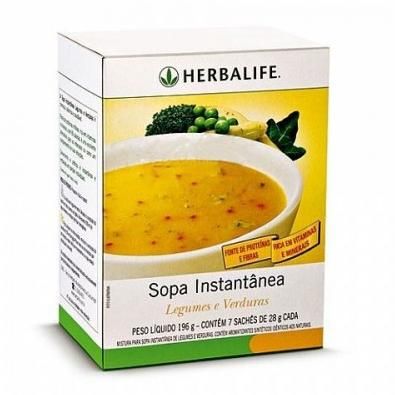 Sopa Instantânea Legumes e Verduras com 7 Unidades